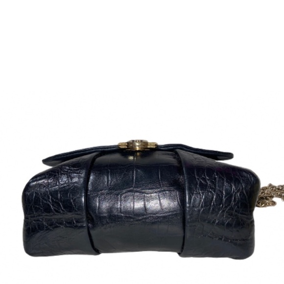 Henri Bendel Crocodile-Embossed Chain Bag great Condition(light scratches -lock) - Picture 4 of 6